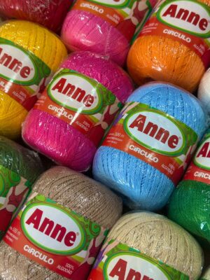 Linha Fio Anne 500 metros Escolha Sua Cor- Circulo 100% Algodão Crochê