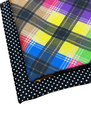 Tecido Tricoline Estampado Junino e Poá Kit 2 Cortes 50cmx1,50cm